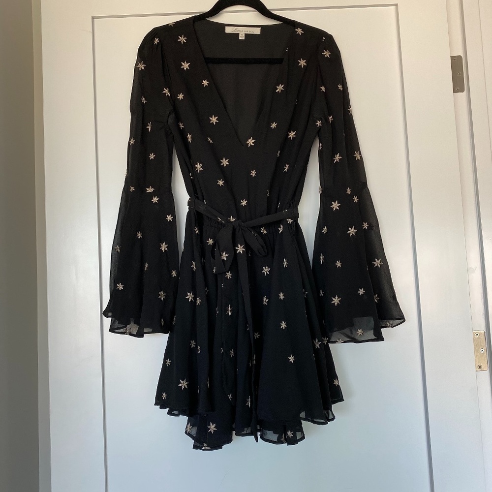Black Dress w/ Gold Stars